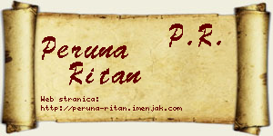 Peruna Ritan vizit kartica